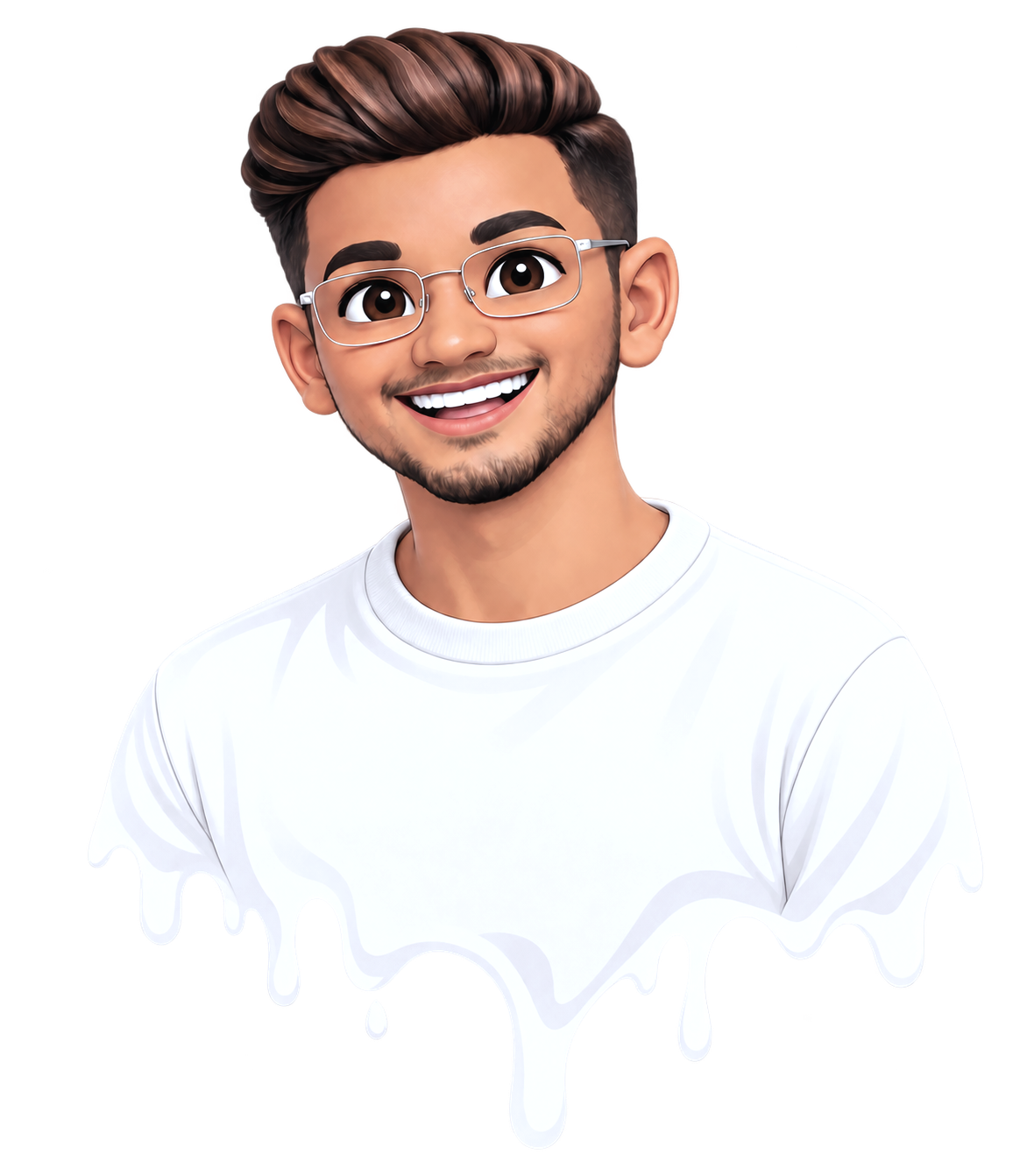 Illustrated portrait of Mohamed Nafih K T